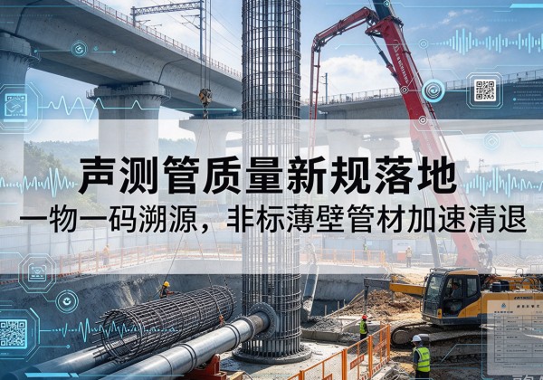 贵池声测管质量新规落地，一物一码溯源，非标薄壁管材加速清退